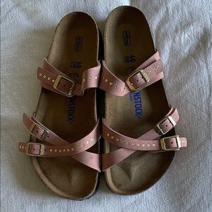 Woman’s three strap Birkenstock sandals